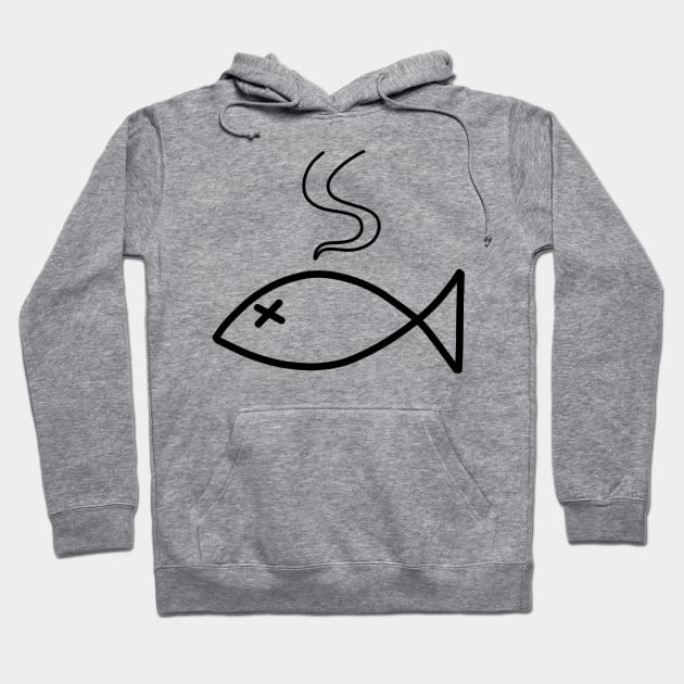 Bad Fish (black) Hoodie by tabslabred